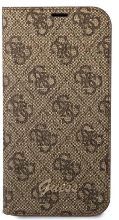 Dėklas Guess GUBKP14XHG4SHW Apple iPhone 14 Pro Max 6,7" ruda book 4G Vintage Gold Logo