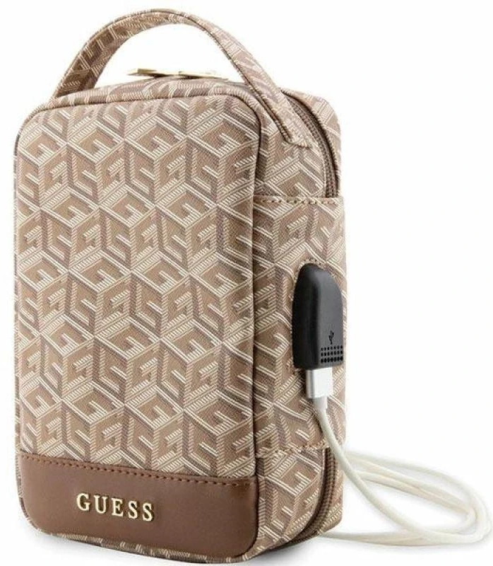 Guess krepšys GUHBHGCFSEW Organize rudos spalvos GCube Stripe
