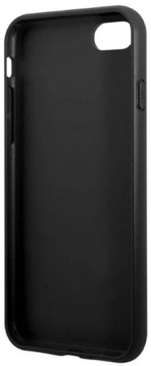 Guess GUHCI8PSATPK Apple iPhone 7/8 SE 2020 /SE 2022 kietas dėklas juodos spalvos kietas dėklas Saffiano Triangle Logo
