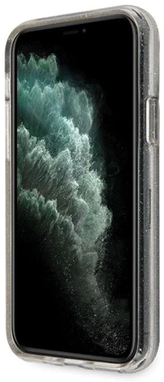 Dėklas GUESS HARD CASE GLITTER GUHCN58PCGLSI IPHONE 11 PRO Sidabrinis