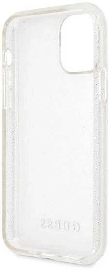 Dėklas GUESS HARD CASE GLITTER GUHCN58PCGLSI IPHONE 11 PRO Sidabrinis