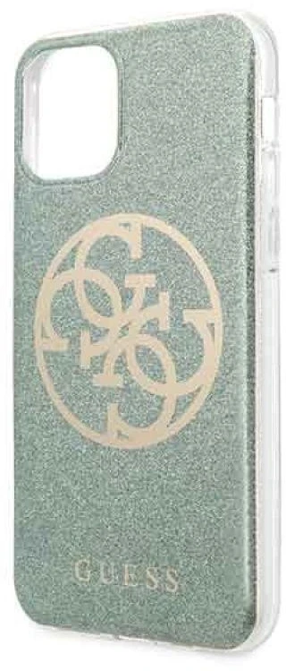 Dėklas GUESS HARD CASE CIRCLE GLITTER GUHCN58PCUGLKA IPHONE 11 PRO KHAKI