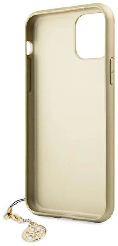 Guess GUHCN61GF4GGR Apple iPhone 11 6,1″ / Xr pilkas kietas dėklas 4G Charms Collection