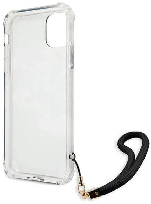 Karl Lagerfeld Guess telefono dėklas iPhone 11 GUHCN61KSARBK juodas hard telefono dėklas Camo Collection