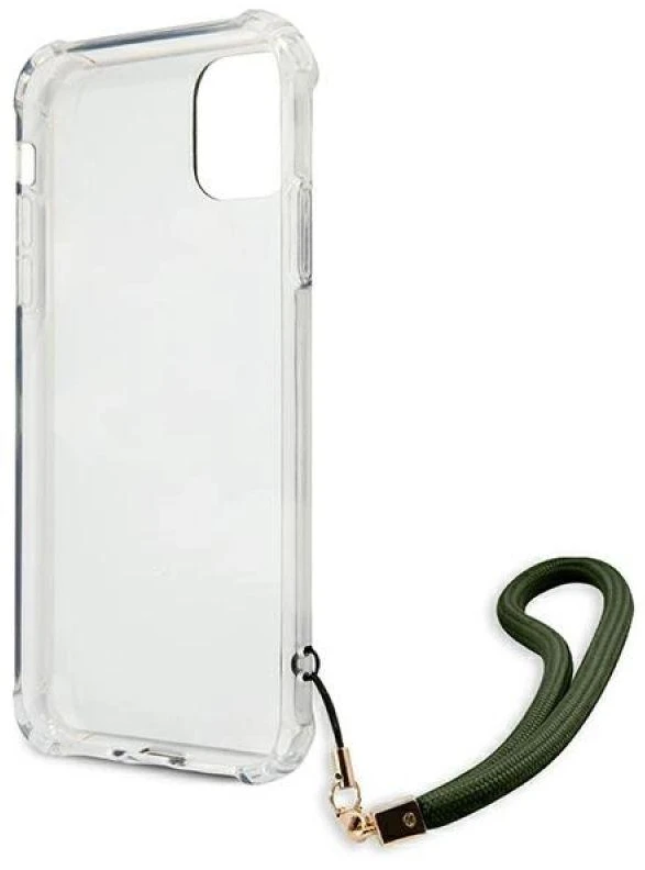 Guess telefono dėklas iPhone 11 GUHCN61KSARKA khaki hard telefono dėklas Camo Collection