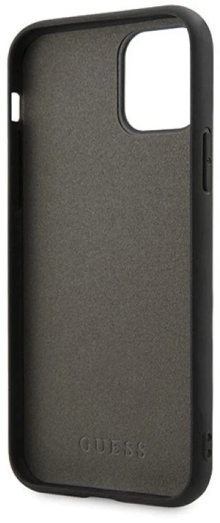 Guess dėklas iPhone 11 Pro Max GUHCN65BLD sidabrinis kietas dėklas Vaivorykštis