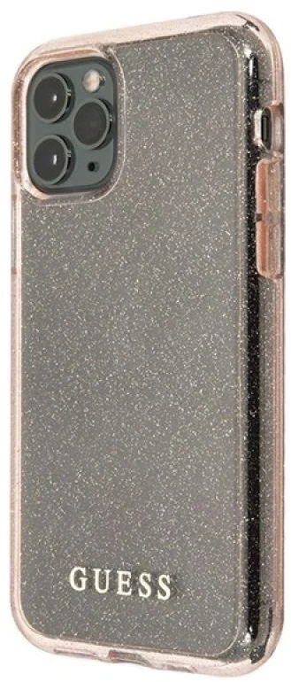 Dėklas GUESS GUHCN65PCGLPI IPHONE 11 PRO MAX Rožinis/Rožinis HARD CASE GLITTER