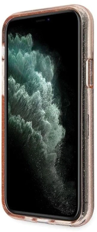 Dėklas GUESS GUHCN65PCGLPI IPHONE 11 PRO MAX Rožinis/Rožinis HARD CASE GLITTER