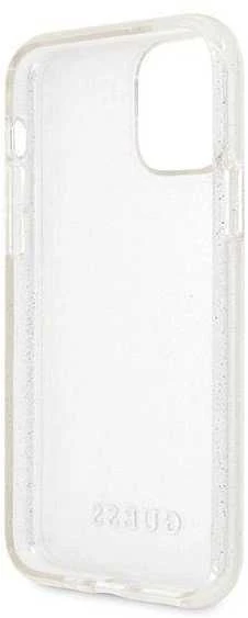 Dėklas GUESS GUHCN65PCGLSE IPHONE 11 PRO MAX Sidabrinis/Sidabrinis HARD CASE GLITTER