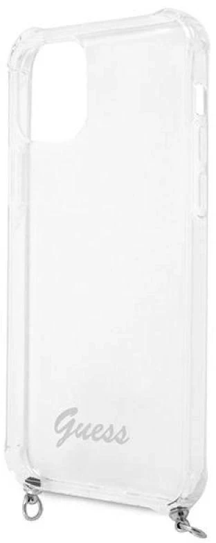 Dėklas GUESS GUHCP12LKC4GSSI HARDCASE 4G CHAIN IPHONE 12 PRO MAX Sidabrinis