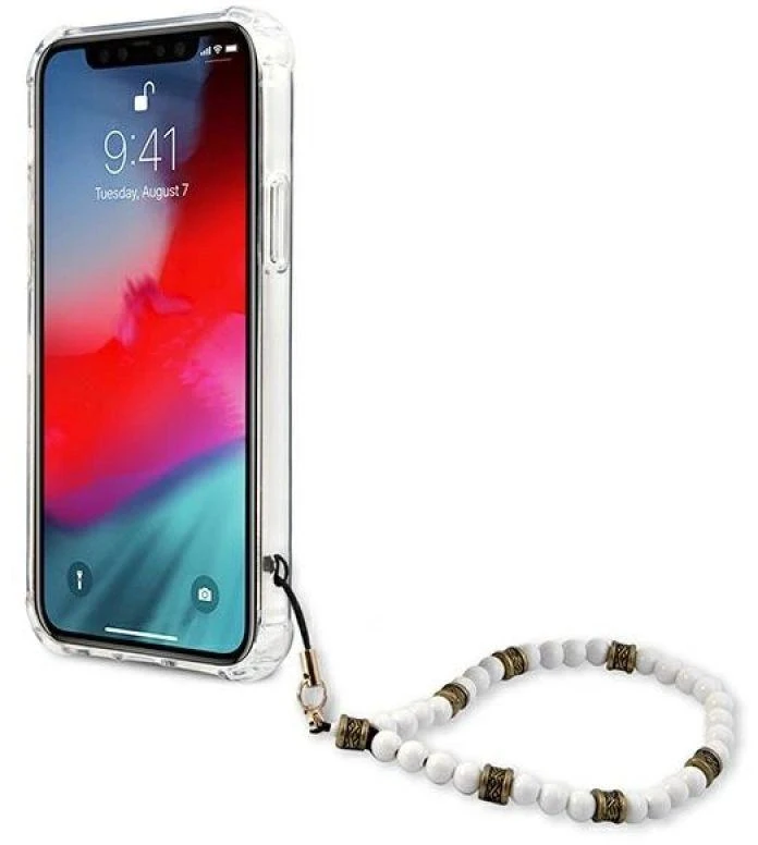 Dėklas GUESS HARD CASE GUHCP12LKPSWH IPHONE 12 PRO MAX Baltas PEARL