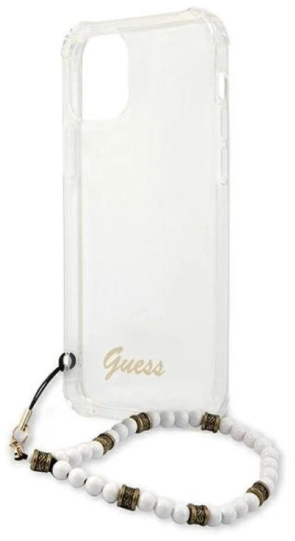 Dėklas GUESS HARD CASE GUHCP12LKPSWH IPHONE 12 PRO MAX Baltas PEARL
