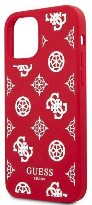 Guess GUHCP12LLSPEWRE Apple iPhone 12 Pro Max 6,7″ red kietas dėklas Peony Collection