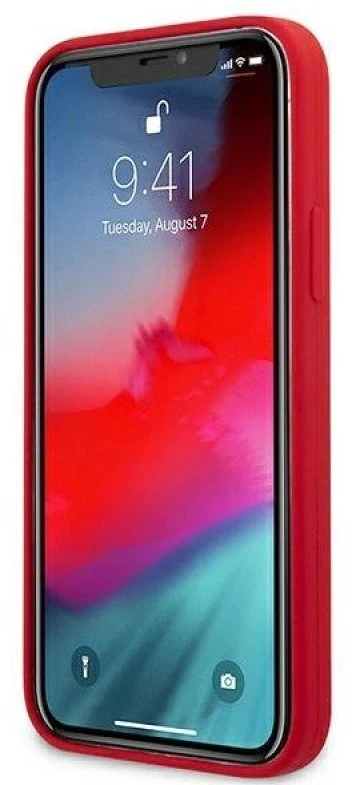 Guess GUHCP12LLSPEWRE Apple iPhone 12 Pro Max 6,7″ red kietas dėklas Peony Collection