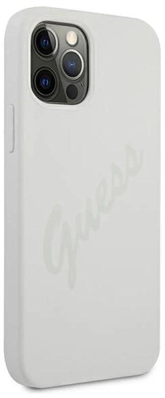 Guess GUHCP12LLSVSCR Apple iPhone 12 Pro Max 6,7″ cream kietas dėklas Script Vintage