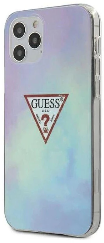 Guess GUHCP12LPCUMCGC02 Apple iPhone 12 Pro Max 6,7″ mėlynas kietas dėklas Tie & Die Collection