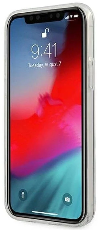 Guess GUHCP12M3D4GIRBL Apple iPhone 12/12 Pro 6,1″ iridescent kietas dėklas 4G 3D Pattern Collection