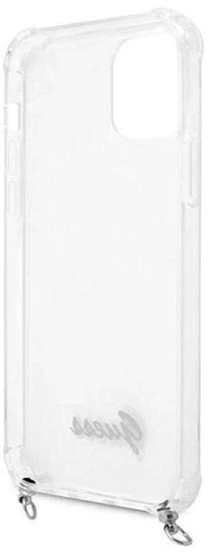 GUESS GUHCP12MKC4GSSI IPHONE 12/12 PRO 6.1 "SKAIDRUS KIETAS DĖKLAS 4G Sidabrinis GRANDINĖ