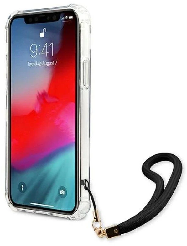 Apple iPhone 12 / 12 Pro Guess dėklas Camo Collection (GUHCP12MKSARBK) juodos spalvos