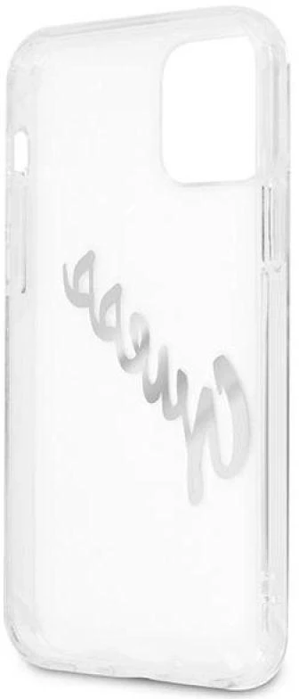 Dėklas GUESS GUHCP12MKTRSVSI HARDCASE PEONY CHAIN COLLECTION IPHONE 12/12 PRO Sidabrinis
