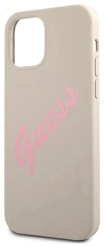 Dėklas GUESS GUHCP12MLSVSGP IPHONE 12/12 PRO 6.1 "GRAY Rožinis/GRAY Rožinis HARDCASE SILICONE VINTAGE