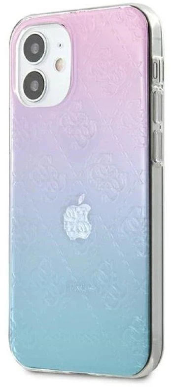 Dėklas GUESS GUHCP12S3D4GGBP IPHONE 12 MINI 5.4 "Mėlynas-Rožinis/Mėlynas & Rožinis HARDCASE 4G 3D PATTERN COLLECTION