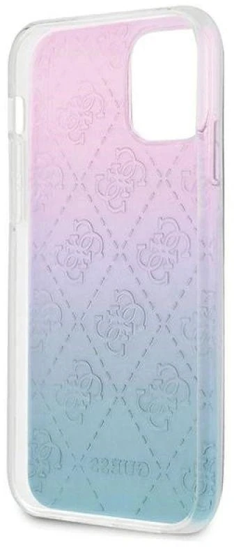 Dėklas GUESS GUHCP12S3D4GGBP IPHONE 12 MINI 5.4 "Mėlynas-Rožinis/Mėlynas & Rožinis HARDCASE 4G 3D PATTERN COLLECTION