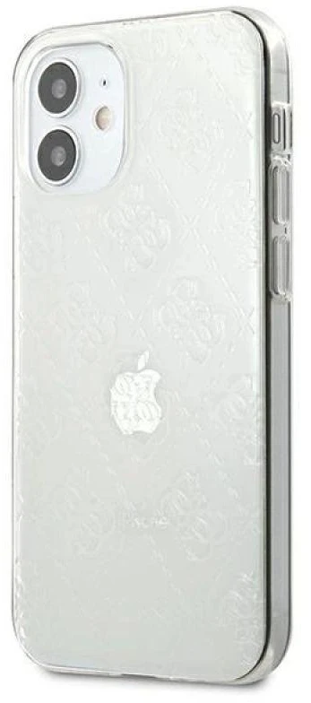Guess GUHCP12S3D4GTR Apple iPhone 12 mini 5,4″ skaidrus kietas dėklas 4G 3D Pattern Collection