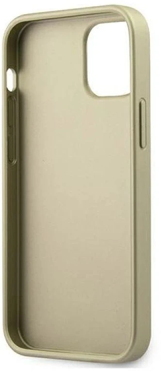 Guess GUHCP12SIGLGO Apple iPhone 12 mini 5,4″ auksinis kietas dėklas Iridescent