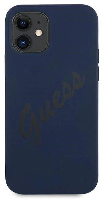 Dėklas GUESS GUHCP12SVSBL IPHONE 12 MINI 5.4 "Mėlynas/Mėlynas HARDCASE SCRIPT VINTAGE