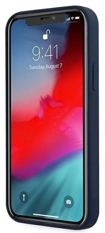 Dėklas GUESS GUHCP12SVSBL IPHONE 12 MINI 5.4 "Mėlynas/Mėlynas HARDCASE SCRIPT VINTAGE