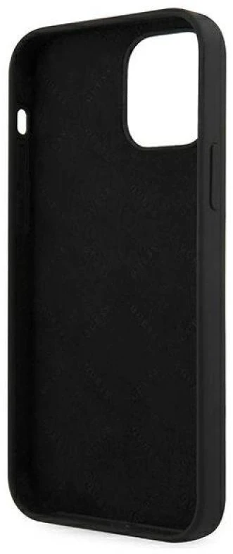 Dėklas GUESS HARDCASE GUHCP12SLSVSBW SILICONE VINTAGE IPHONE 12 MINI Juodas/Baltas