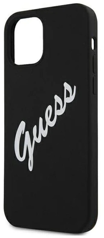 Dėklas GUESS HARDCASE GUHCP12SLSVSBW SILICONE VINTAGE IPHONE 12 MINI Juodas/Baltas