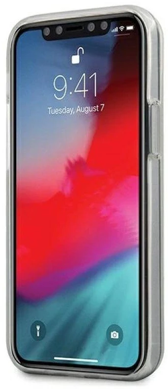 Guess GUHCP12SPCUMPTBK Apple iPhone 12 mini 5,4″ juodos spalvos kietas dėklas Metallic Collection