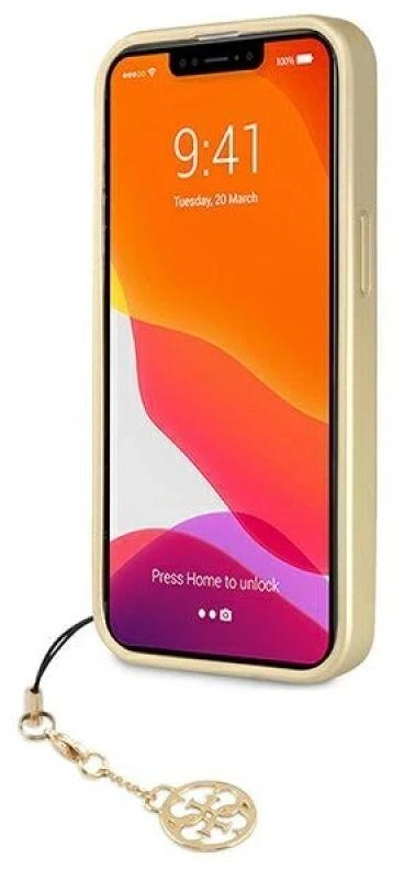 Dėklas Cg Mobile France GUHCP13LGF4GBR Guess 4G Charms Zadní Kryt pro iPhone 13 Pro Brown (ruda)