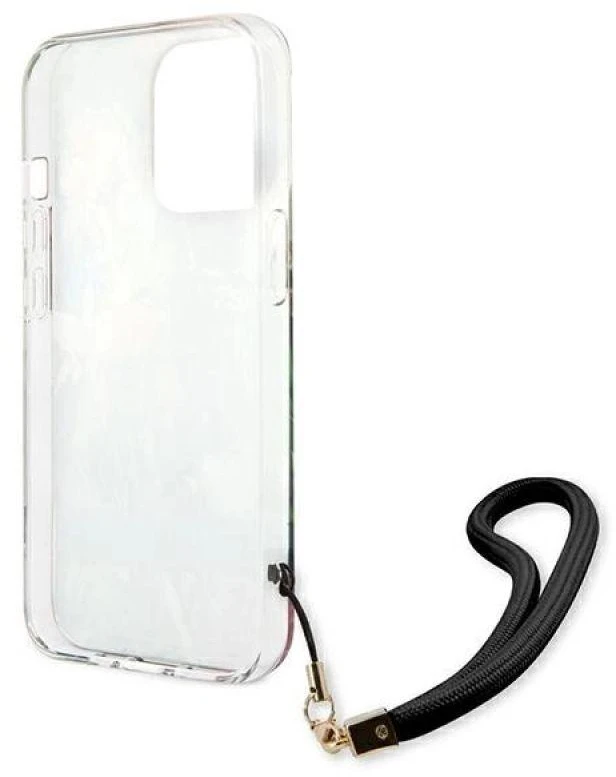 Guess GUHCP13LHFLSB Apple iPhone 13 Pro / 13 6,1" mėlynas kietas dėklas su gėlių raštu