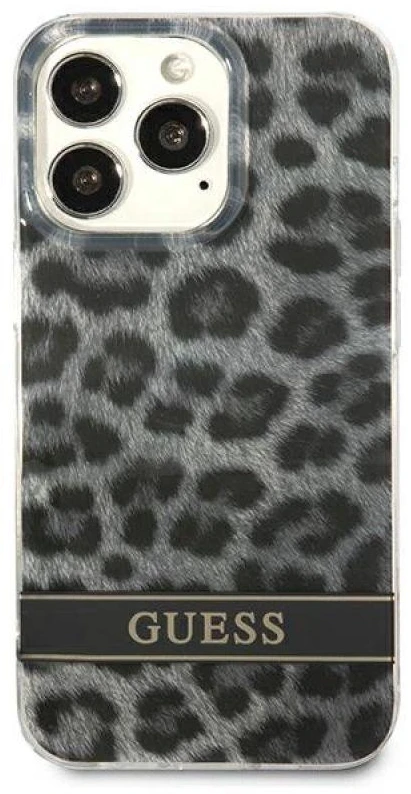 Dėklas GUESS GUHCP13LHSLEOK IPHONE 13 PRO / 13 6.1 "GRAY / GRAY HARDCASE LEOPARD