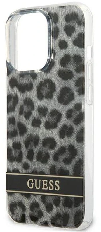 Dėklas GUESS GUHCP13LHSLEOK IPHONE 13 PRO / 13 6.1 "GRAY / GRAY HARDCASE LEOPARD