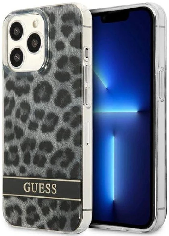 Dėklas GUESS GUHCP13LHSLEOK IPHONE 13 PRO / 13 6.1 "GRAY / GRAY HARDCASE LEOPARD
