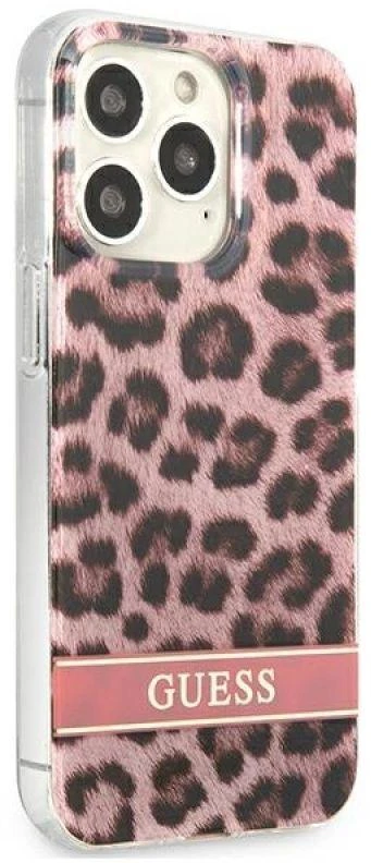 Dėklas GUESS GUHCP13LHSLEOP IPHONE 13 PRO / 13 6.1 "Rožinis / Rožinis HARDCASE LEOPARD