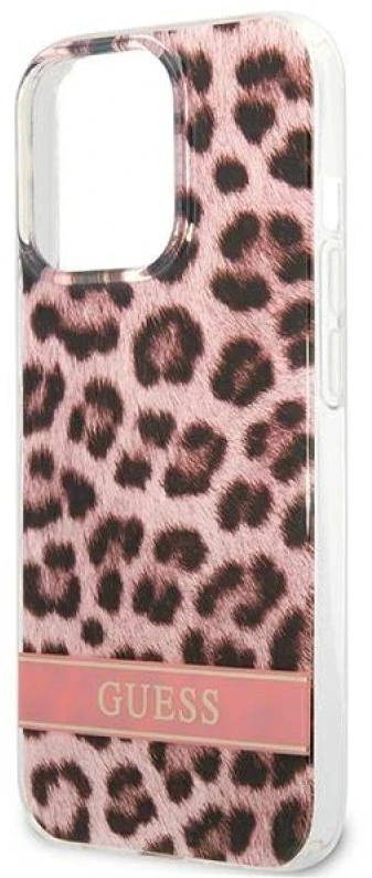 Dėklas GUESS GUHCP13LHSLEOP IPHONE 13 PRO / 13 6.1 "Rožinis / Rožinis HARDCASE LEOPARD