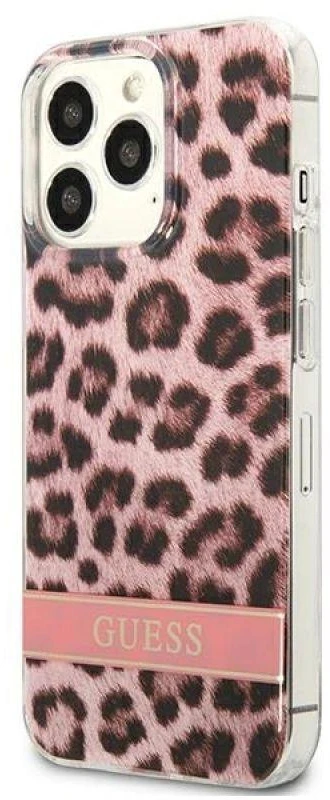 Dėklas GUESS GUHCP13LHSLEOP IPHONE 13 PRO / 13 6.1 "Rožinis / Rožinis HARDCASE LEOPARD