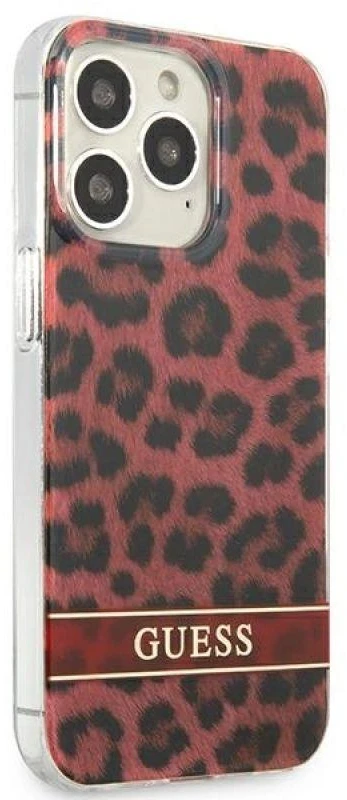 Dėklas GUESS GUHCP13LHSLEOR IPHONE 13 PRO / 13 6.1 "Raudonas / Raudonas HARDCASE LEOPARD