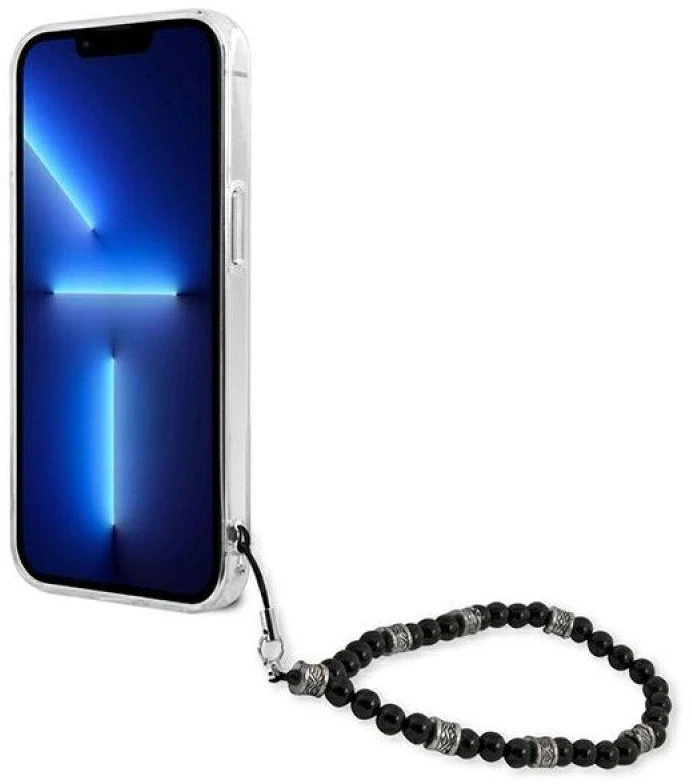 Dėklas GUESS GUHCP13LKPSBK IPHONE 13 PRO / 13 6.1 "TRANSPARENT HARDCASE Juodas PEARL