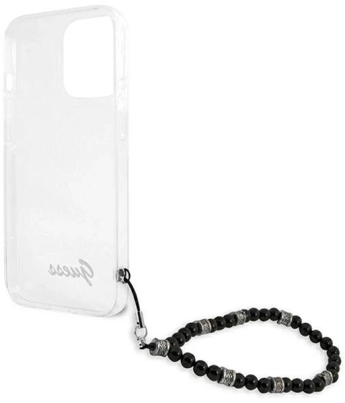 Dėklas GUESS GUHCP13LKPSBK IPHONE 13 PRO / 13 6.1 "TRANSPARENT HARDCASE Juodas PEARL