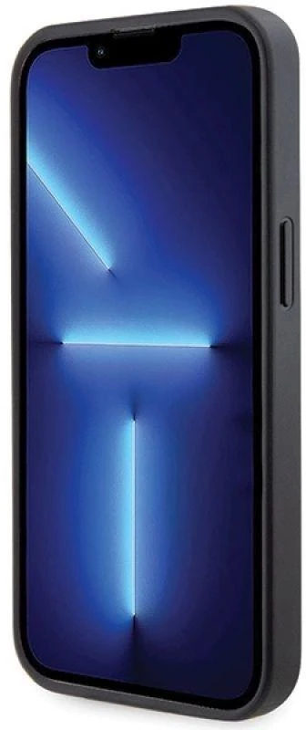 Guess GUHCP13LP4TDSCPK Apple iPhone 13 Pro / 13 6.1″ juodos spalvos kietas dėklas Crossbody 4G Metal Logo