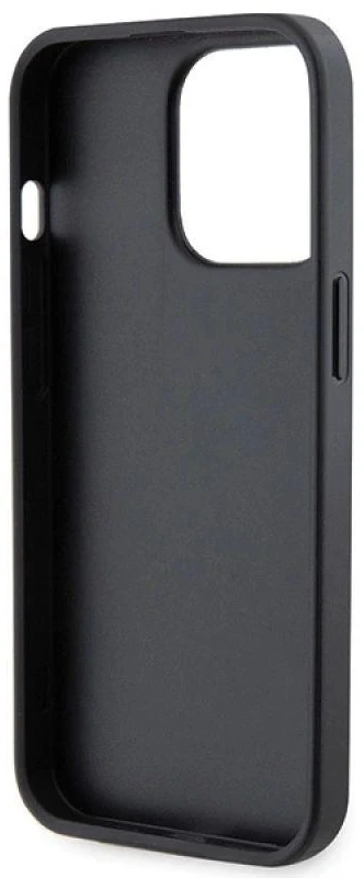 Guess GUHCP13LP4TDSCPK Apple iPhone 13 Pro / 13 6.1″ juodos spalvos kietas dėklas Crossbody 4G Metal Logo