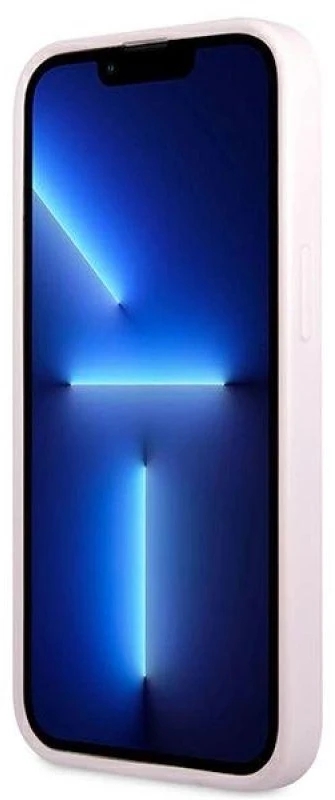 Dėklas Guess GUHCP13LPSASBPU iPhone 13 Pro / 13 6,1" purpurowy/violetinė Saffiano Hot Stamp & Metal Logo