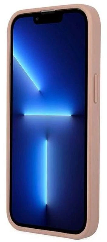 Dėklas GUESS GUHCP13LPSATLP IPHONE 13 PRO / 13 6.1 "Rožinis / Rožinis HARDCASE SAFFIANOTRIANGLE LOGO