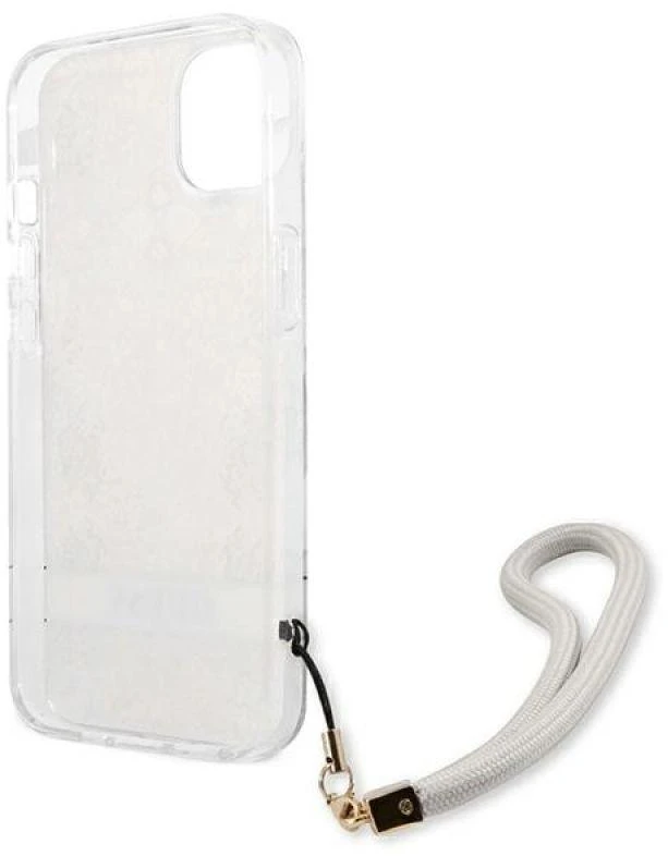 Dėklas Guess GUHCP13SHFLSD Apple iPhone 13 mini 5,4″ aukso spalvos hardcase Flower Strap